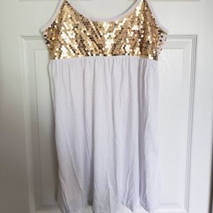 Sequin Baby Doll Tank Top